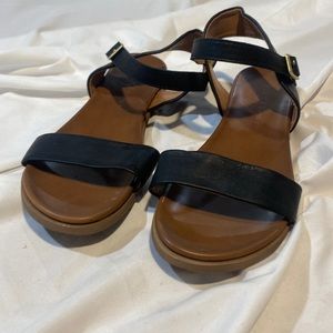 Black straps sandals